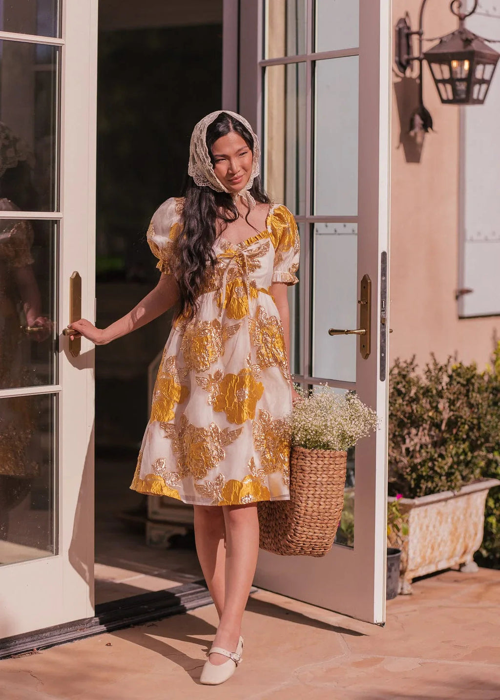 Beaumont Cream Gold Dress