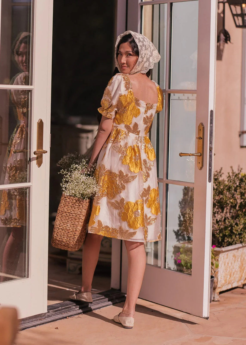 Beaumont Cream Gold Dress