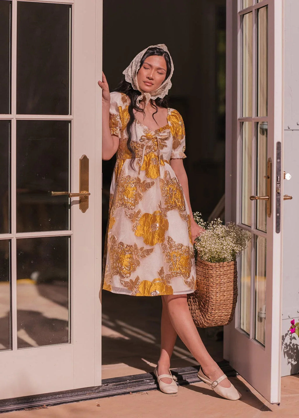 Beaumont Cream Gold Dress