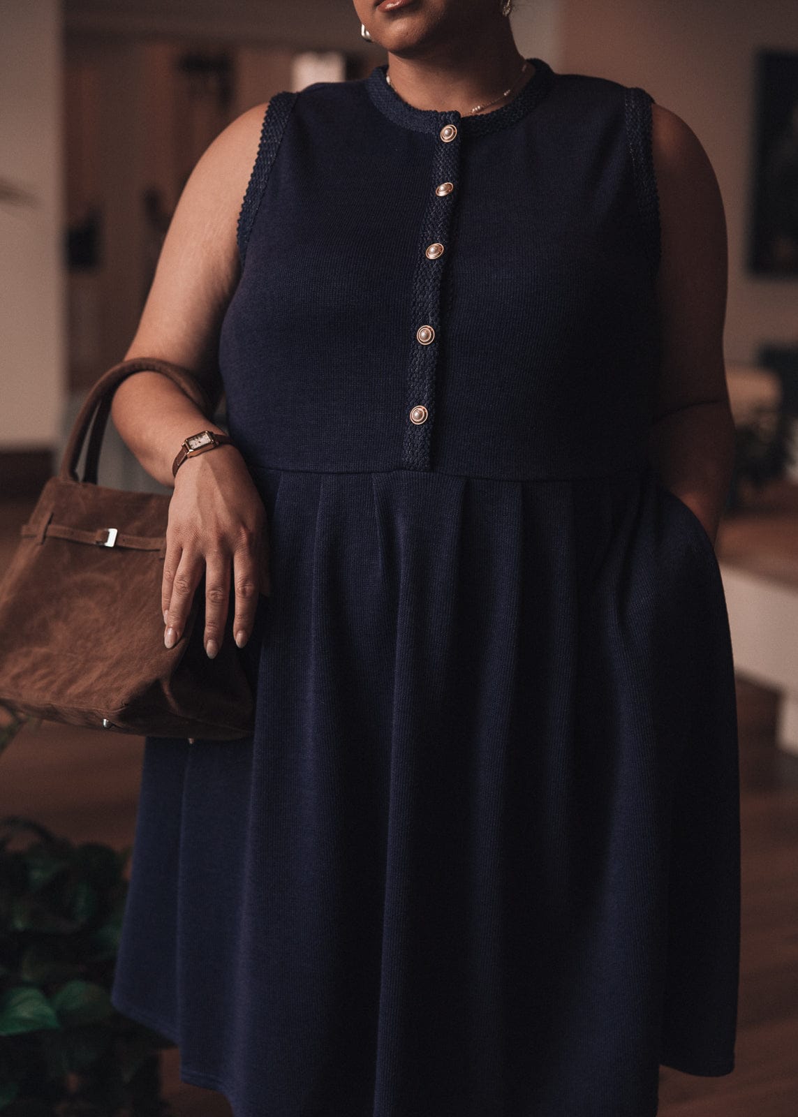 Carrie Dress - Navy