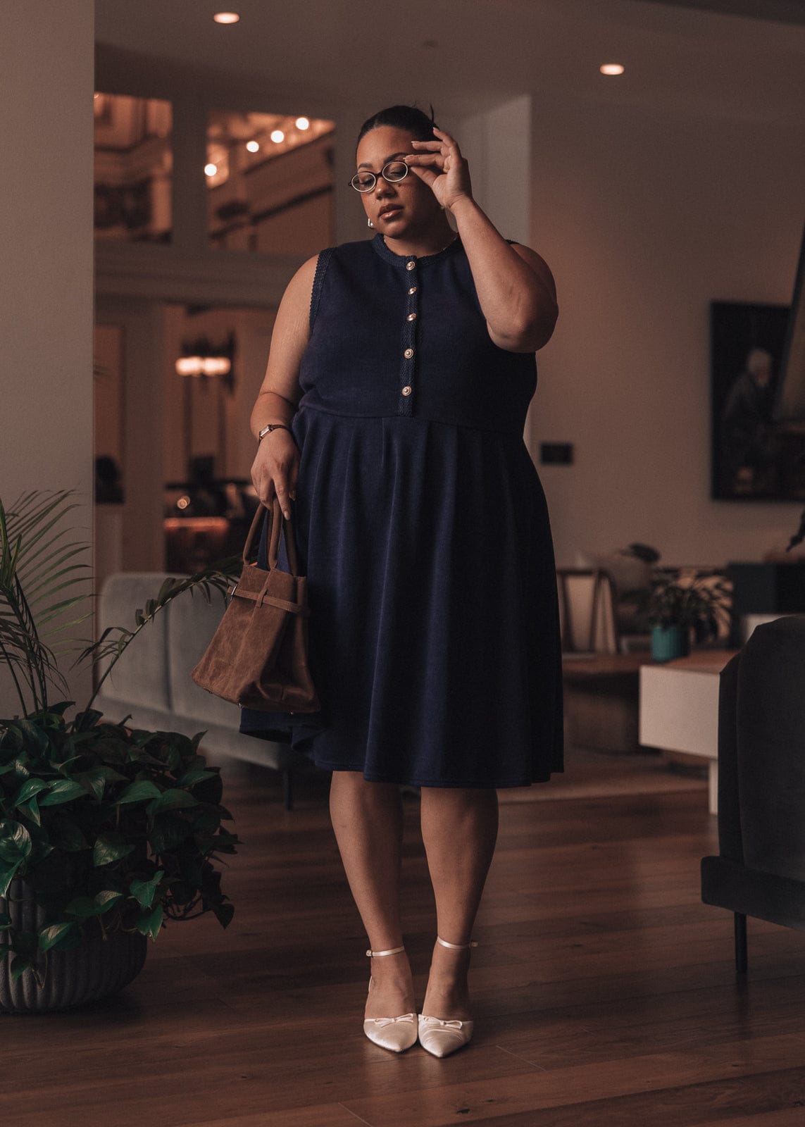 Carrie Dress - Navy