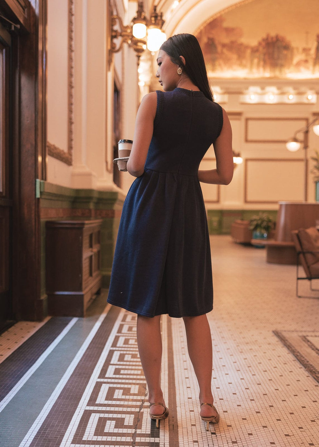 Carrie Dress - Navy