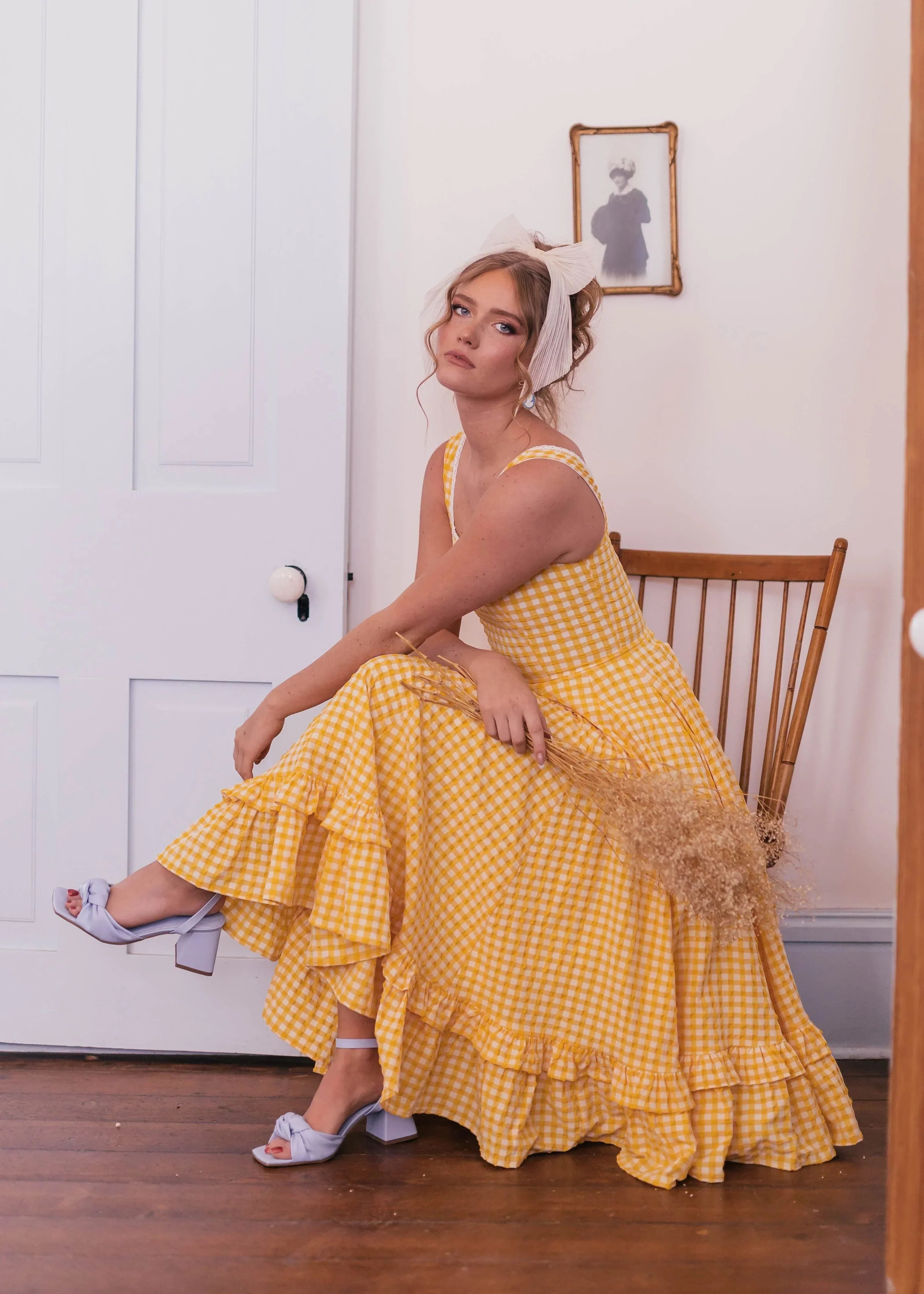 Daze Dress Yellow Gingham