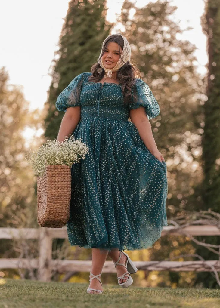 Everbloom Dress in Teal