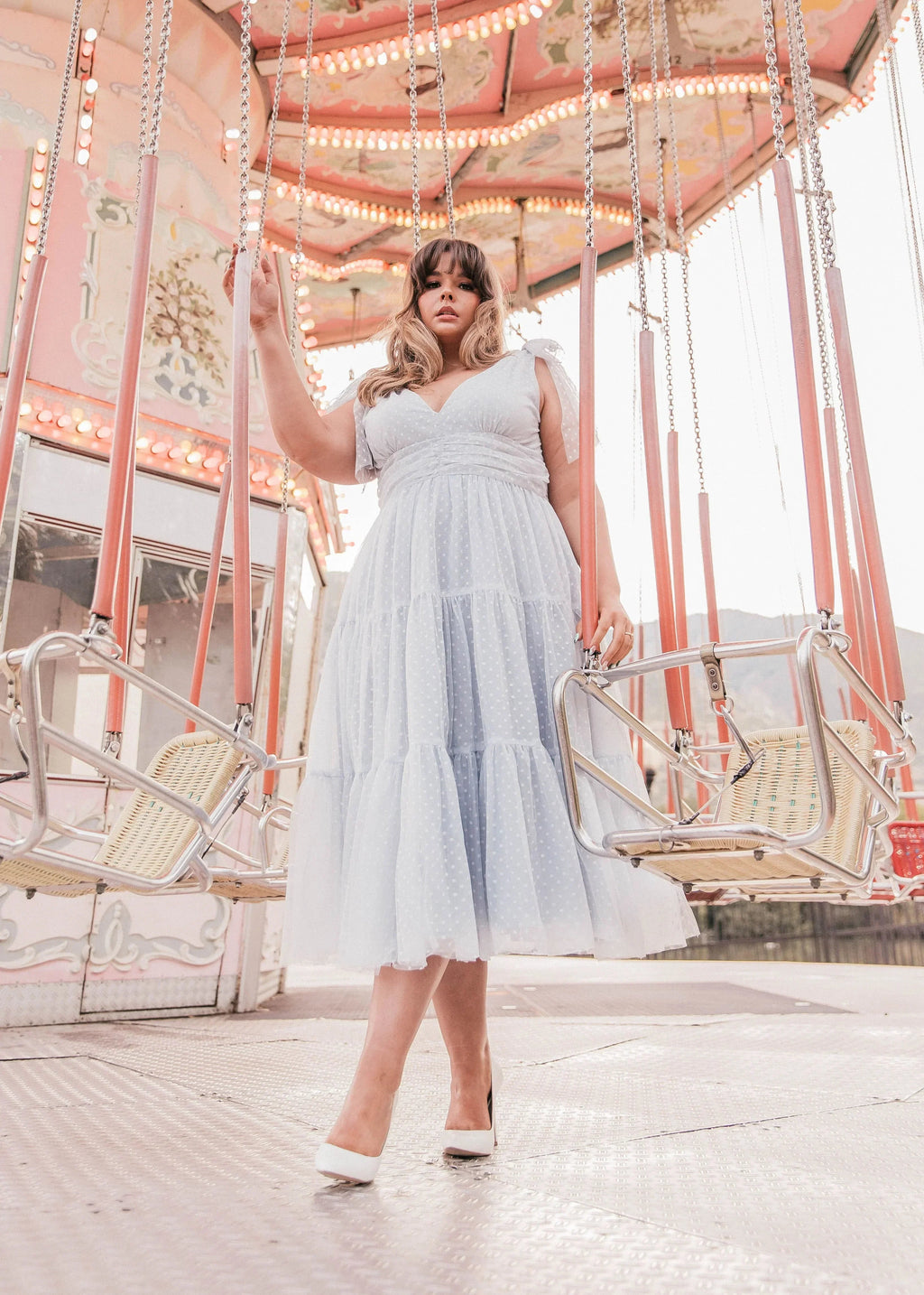 Jeanne Dress Dusty Blue