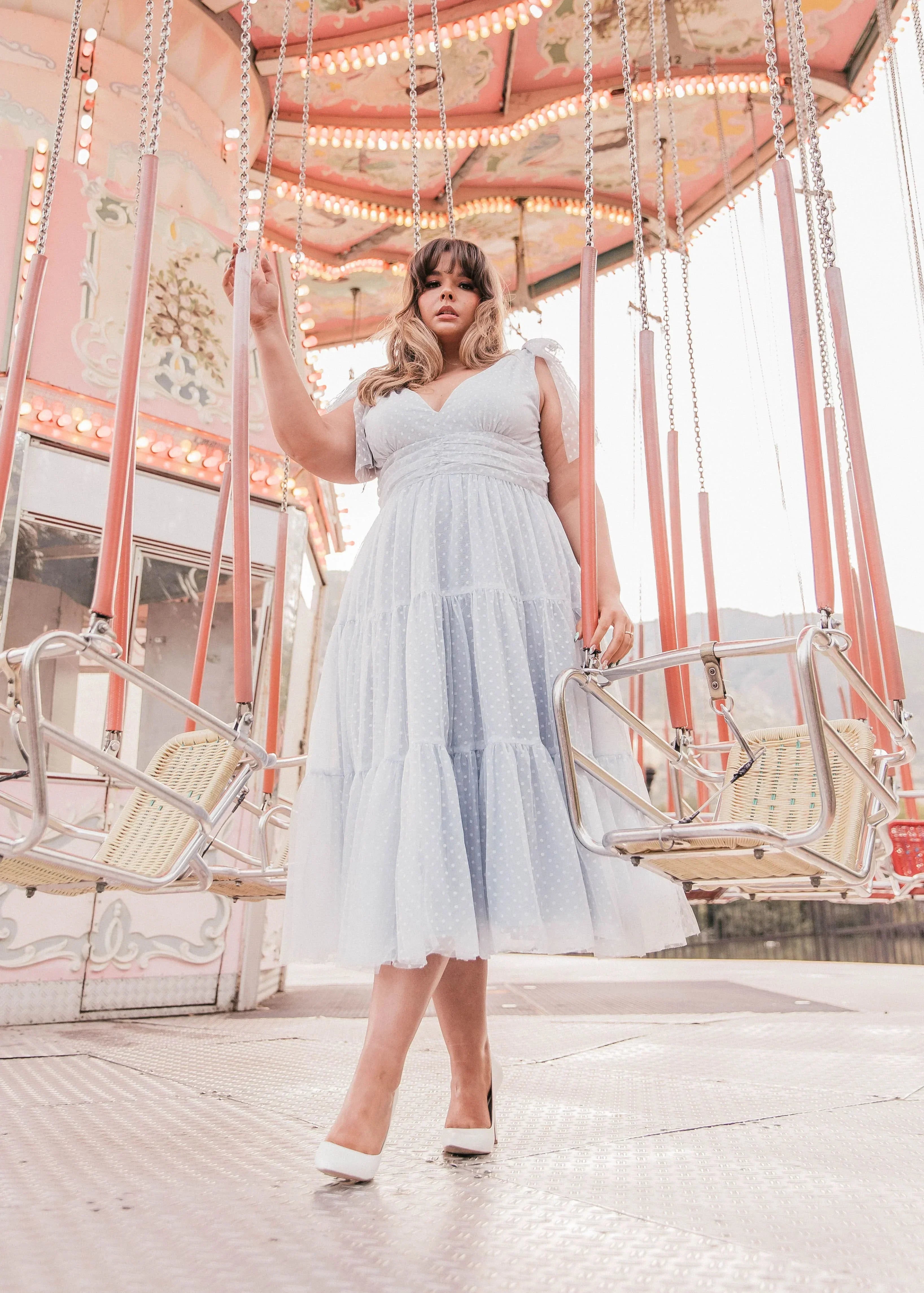 Jeanne Dress Dusty Blue