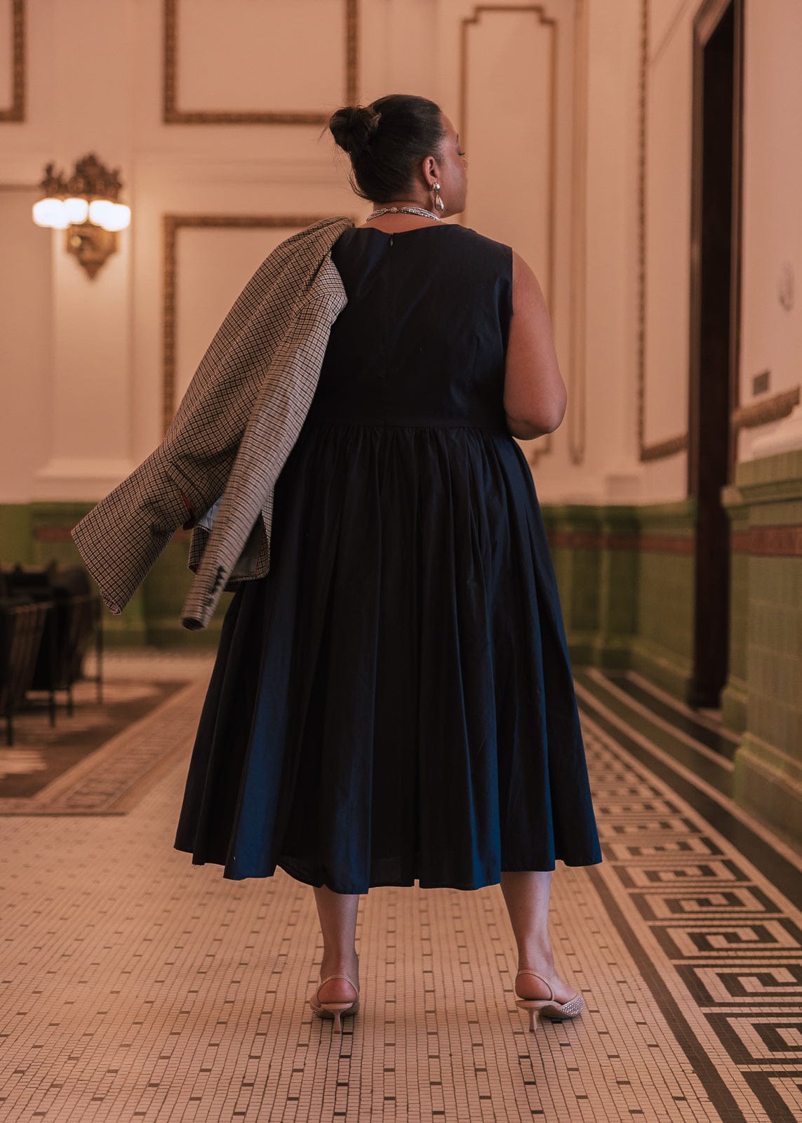 Nantucket Grove A-Line Sleeveless Dress - Navy