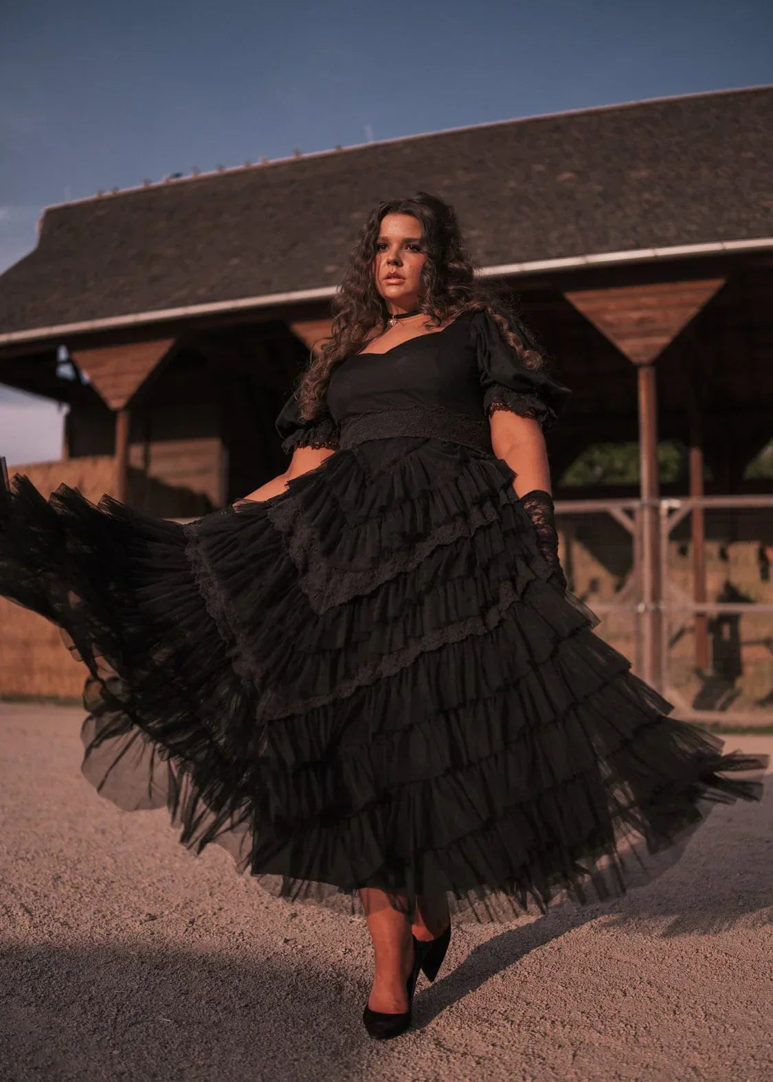 Thumbelina Dress Black