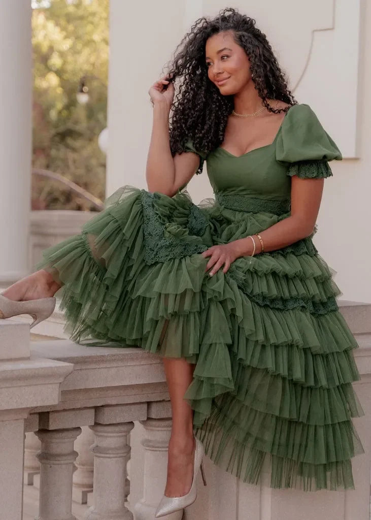 Thumbelina Dress Green