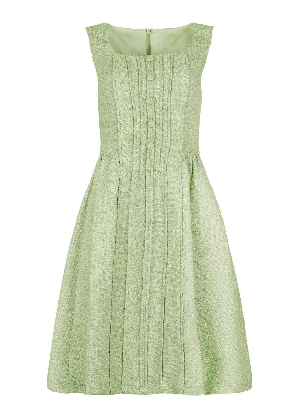 Waldorf Tweed Boucle Dress - Green